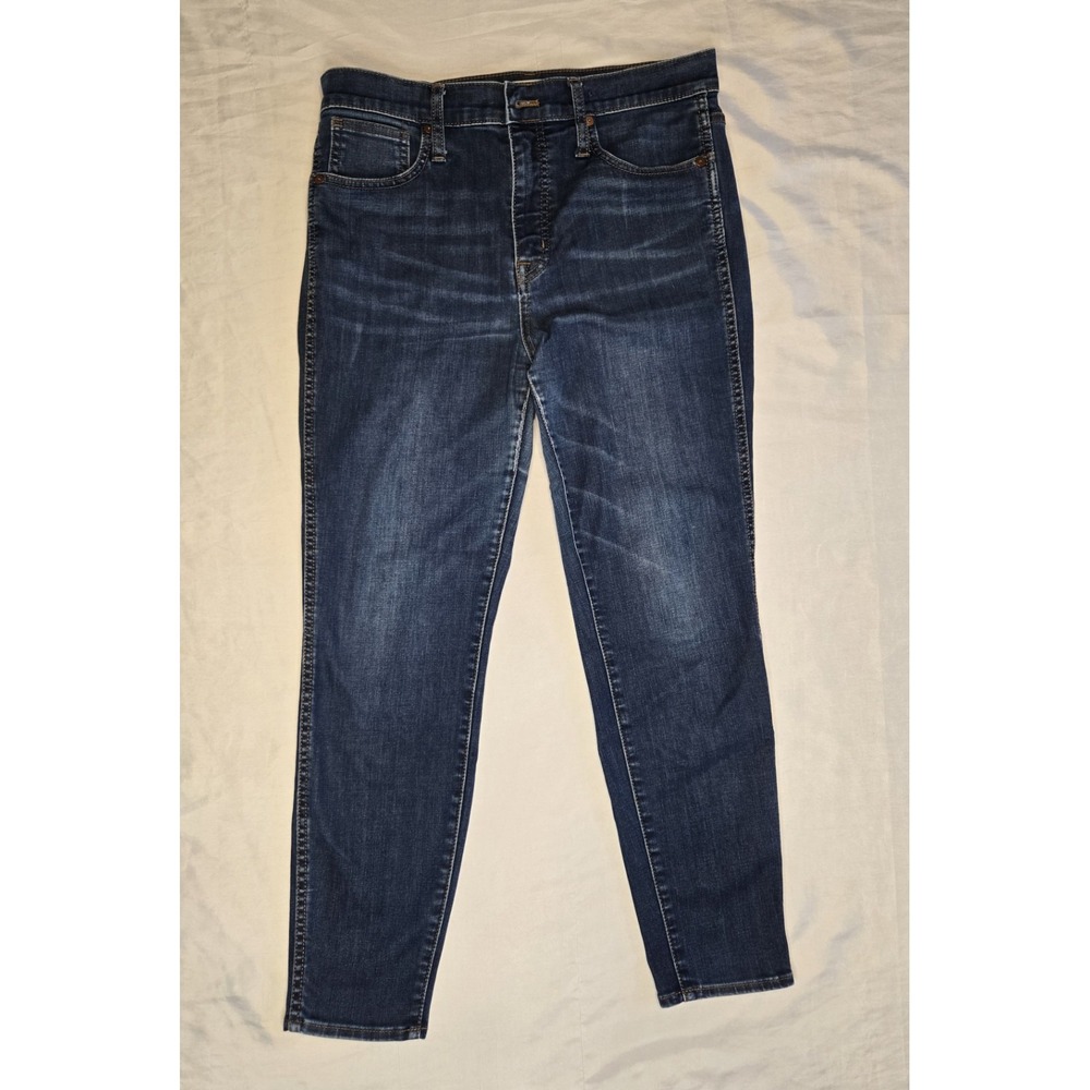 Madewell 10" High Rise Skinny Jeans Size‎ 29 Petite Blue stretch Denim Womens